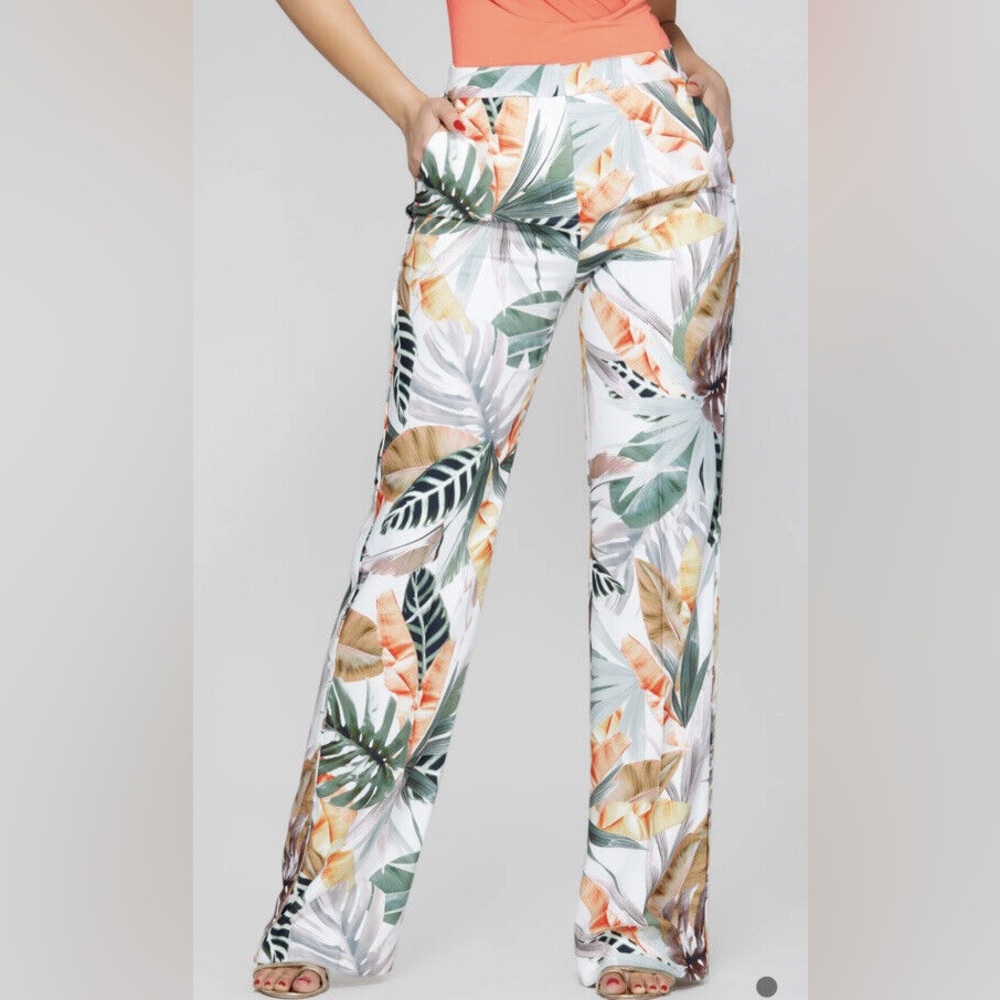 Marciano Green and Orange Wide Leg Pants